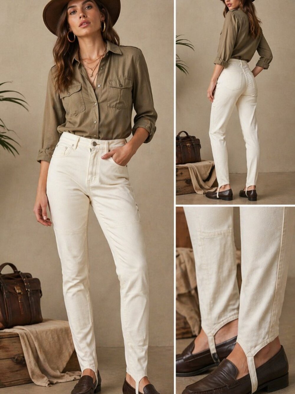Banana Republic Safari & Travel Clothing Co. Vintage Jodhpur Riding Pants with S